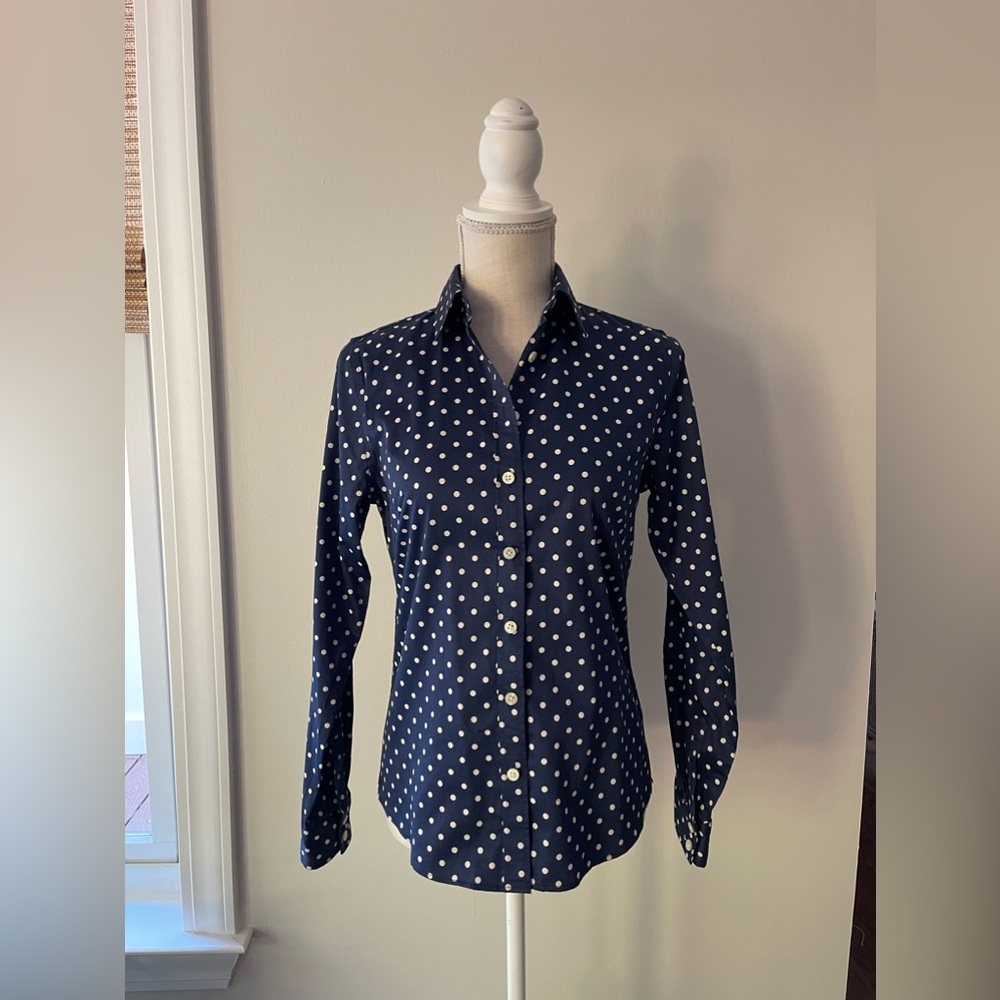 BR Polka Dot Button Down